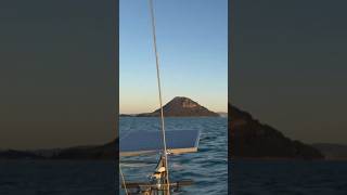 SV Mahara cruising out of Mt Maunganui on a beautiful winters evening  Furling headsail amp mizzen [upl. by Shirlee]