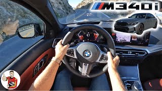 The 2023 BMW M340i Adds Tech but Thankfully Leaves the Dynamics Alone POV First Drive [upl. by Limaa]