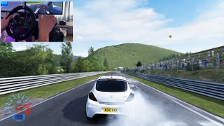 INSANE Corsa VXR LAP on NURBURGRING  ASSETTO CORSA  STEERING WHEEL  GEARBOX GAMEPLAY [upl. by Oremo564]