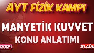 11Sınıf Fizik Manyetik Kuvvet Konu Anlatımı 2024 AYT FİZİK KAMPI [upl. by Ruhnke]