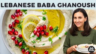 How to Make Baba Ghanoush  Lebanese Eggplant Dip [upl. by Dygall]