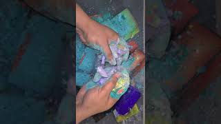 Varity of Dyed Gym Chalk Blocks ASMR [upl. by Cilurzo304]