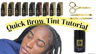 HOW TO DO A BROW TINT IN 6 MINUTES  LICENSED ESTHETICIAN  DETAILED VIDEO [upl. by Langill]