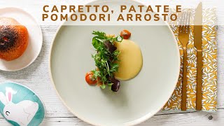 Pancia di capretto crema di patate e pomodori arrostiti  Ricetta di pasqua  Saporie [upl. by Analrahc537]