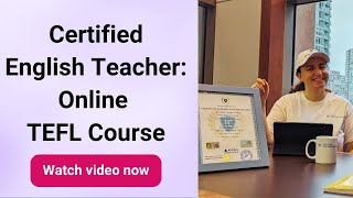 Certified English Teacher TEFL Certified English Teacher amp Certified TEFL Teacher [upl. by Kelby]