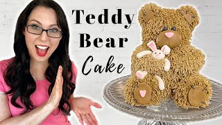 Teddy Bear Cake Tutorial [upl. by Zoes402]