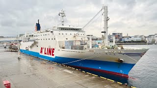 25 Hours by Local Ferry from Kagoshima to Okinawa Japan  Rough Sea [upl. by Charil]