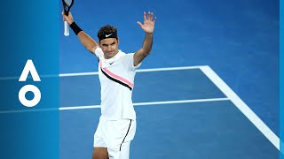 Tomas Berdych v Roger Federer match highlights QF  Australian Open 2018 [upl. by Bowrah669]