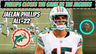 Film Breakdown Jaelan Phillips Shows CRAZY Impressive Performance in 1st Game Post Achilles Injury [upl. by Tivad]