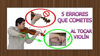 5 errores más comunes que cometes al tocar el violín y como corregirlos  CURSO DE VIOLIN PARTE 8 [upl. by Oeht871]