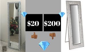 DIY Blinged Out Floor Mirror [upl. by Dreyer159]