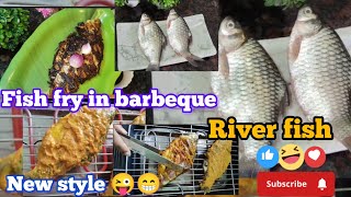 Fish Fry Recipe in BarbequeTasty And Easy RecipeMasala Fish FryRiver Fish Fry [upl. by Berglund]