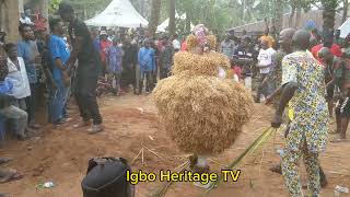 African Igbo Masquerades at Traditional Burial Rites in Nigeria  Cultural Heritage [upl. by Anirdna995]