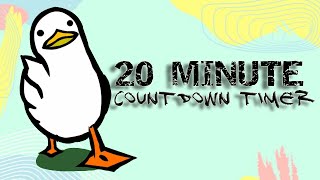 20 minute countdown timer  walking duck [upl. by Arnst]