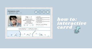 cute amp pretty interactive carrd tutorial free plan [upl. by Aerda]