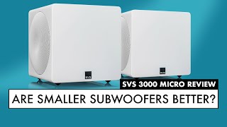 Do SMALL SUBWOOFERS have GOOD BASS SVS 3000 Micro Review [upl. by Oecile127]