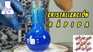 Cristalización Rápida de Sulfato de Cobre y Alumbre [upl. by Lindsy]