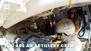 What Does Working As An Artilleryman Working In A M109 Feel Like [upl. by Gerick855]