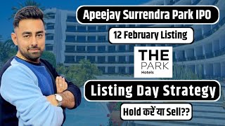 Apeejay IPO Listing Day Strategy  Hold Or Sell  Jayesh Khatri [upl. by Alyda]