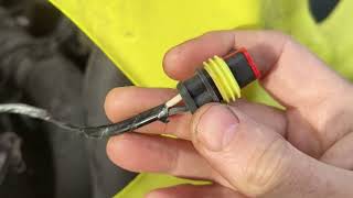 Iveco Daily Camper van conversion part 8 runlock under bonnet wiring  blue lights wigwag [upl. by Pendergast]