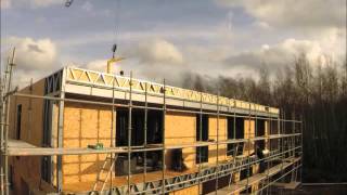 Construction of 2 light steel frame houses in 10 days  Time lapse construction [upl. by Jamey724]