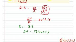 For an isomerization reaction D harr L expression for equilibrium constant is given by R 83J K [upl. by Atneuqal968]