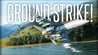 INTENSE VALLEYRUN BOMB STRIKE  DCS FA18C Top Gun Style Mission [upl. by Burkhard268]