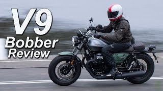 Moto Guzzi V9 Bobber Review  Centenario Edition [upl. by Temhem]