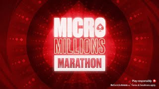 MicroMillions Marathon 62 Final Table Replay 11 NLHE PKO [upl. by Carlina]