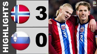 Norway vs Slovenia 30 Highlights  Nations League  20242025 [upl. by Francois]