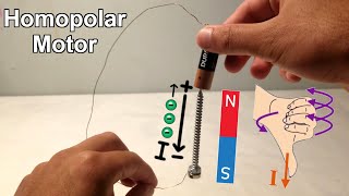 🔬MESExperiments 41 Homopolar Magnet Screw Motor [upl. by Henleigh]