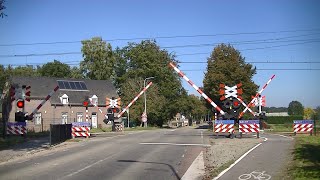 Spoorwegovergang Baexem  Dutch railroad crossing [upl. by Albina]