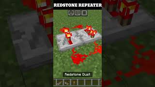 FASTEST REDSTONE REPEATER viral minecraftshorts trending shorts [upl. by Unders707]