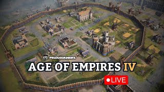 🔴 4 vs 1 BRUTAL ENEMYHOW BAD CAN IT BE ★ PGlive Age of Empires IV EP2 [upl. by Cyb]