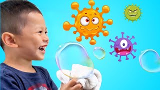 Wash Your Hands Song for Kids  Fun Children Handwashing Music  Clean Healthy Habits Song [upl. by Baxter]