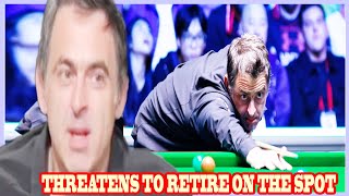 Ronnie OSullivan threatens to retire on the spot if snooker chiefs introduce new change [upl. by Rafter]