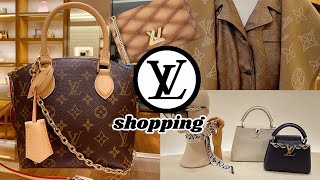 whats NEW at LOUIS VUITTON 🎃 fall LV SHOPPING 🎃 LV LOCKIT🎃LV CAPUCINE MALLETAGE🎃LV FINE JEWELLERY [upl. by Ardnuahc]