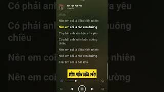 Vừa Hận Vừa Yêu  Trung Tự karaoke music relax [upl. by Neeruan20]