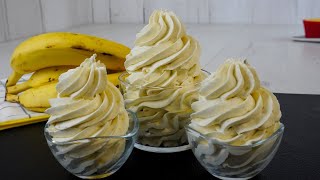 Crema de Plátanos SIN AZÚCAR AÑADIDO Extra Firme rellenar y decorar pasteles ▪ Deliciosa y Saludable [upl. by Adiuqram]