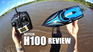 SKYTECH H100 Racing Boat Review  Water Run Pros amp Cons [upl. by Fillander]