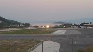 Volotea Boeing 717 dusk takeoff from Skiathos airportIncredible BR700 sound [upl. by Silecara44]