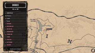 Red dead online Calumet Ravine Treasure location [upl. by Niatsirk895]