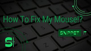 How To Fix My Mouse  Multiple Solutions [upl. by Avot]