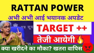 RTN POWER SHARE LATEST NEWS RATTAN POWER SHARE TARGET PRICE RTN POWER SHARE ANALYSIS FOREX NIFTY [upl. by Erodroeht]