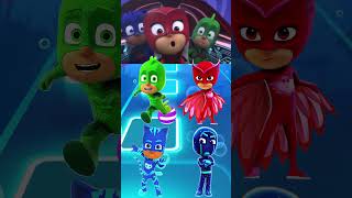 PJ Masks  Gekko 🆚 Owlette 🆚 CatBoy 🆚 Night Ninja X Dance Song Tiles Hop EDM Rush shorts [upl. by Oicirbaf107]