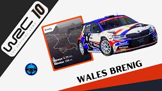 WRC 10 Wales Brenig Simracing Gameplay  Skoda Fabia Rally2 [upl. by Ahseirej]