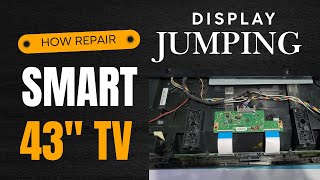 43quot SMART TV JUMPING PROBLEM SOLVE METHOD how to repair lcd led tv [upl. by Brigitte338]