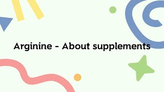 Arginine supplements [upl. by Prissie]