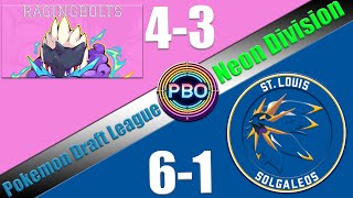 Pokémon Draft League  Richmond Ragingbolts VS St Louis Solgaleos  S7 W8 Neon Div [upl. by Nohsed]