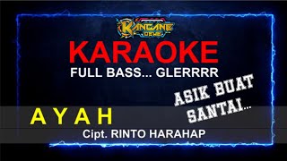 KARAOKE LAGU AYAH FULL BASS GLERRR  Cipt RINTO HARAHAP [upl. by Aneelak]